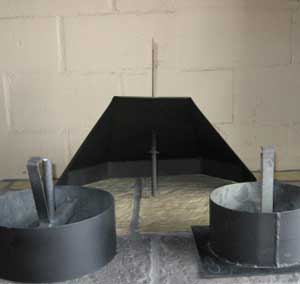 Mildsteel rotating cowl and bases